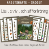 Arbetshäfte bokstäver och siffror - tema Skogen