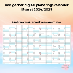 Digital planeringskalender läsåret 2024/2025