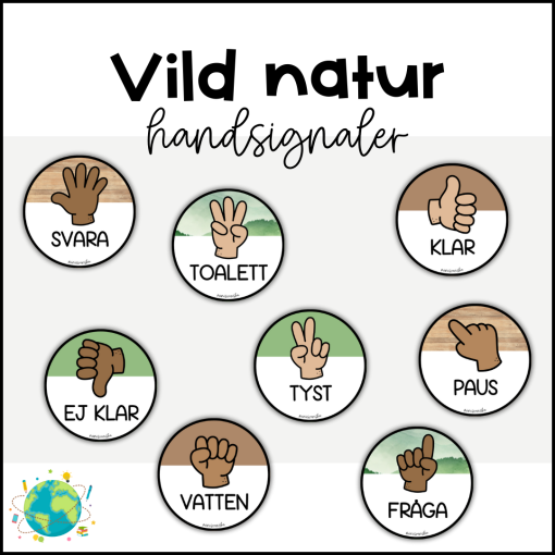 Vild natur - Handsignaler