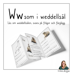 Lär om bokstäver och djur – W