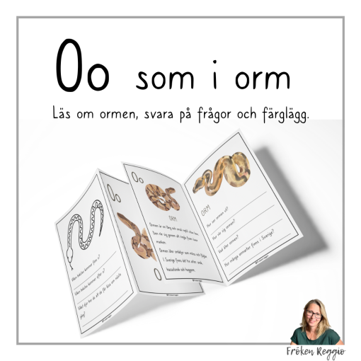 Lär om bokstäver och djur – O