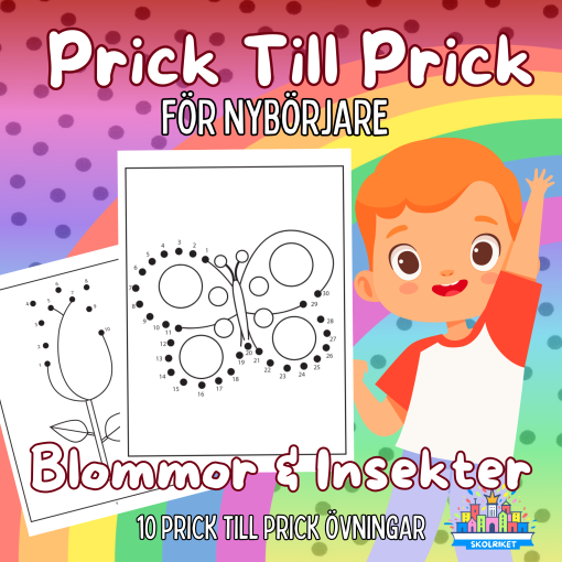 Prick till Prick Blommor och Insekter För Nybörjare