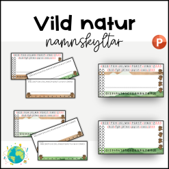 Vild natur - Namnskyltar