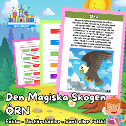 Den magiska skogen – ÖRN – Fakta – Läsförståelse – Sant eller Falskt