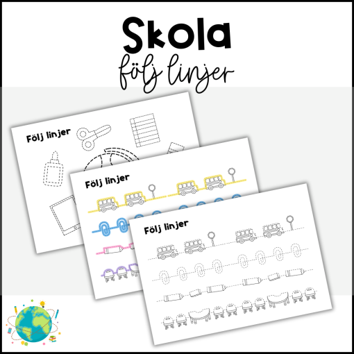 Skola - Följ linjer