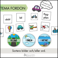 Fordon: Soreteringskort / Memory