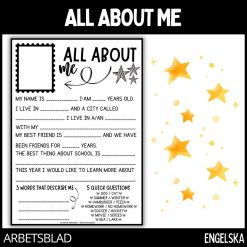 All about me (lär känna mig)