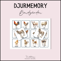 Memory - djur på bondgården