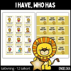I have, who has domino - lion