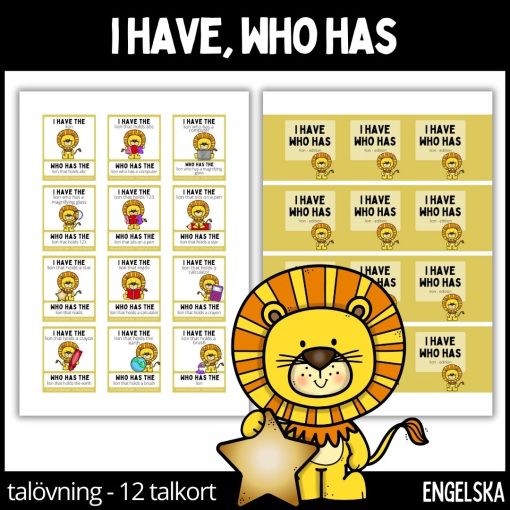 I have, who has domino - lion