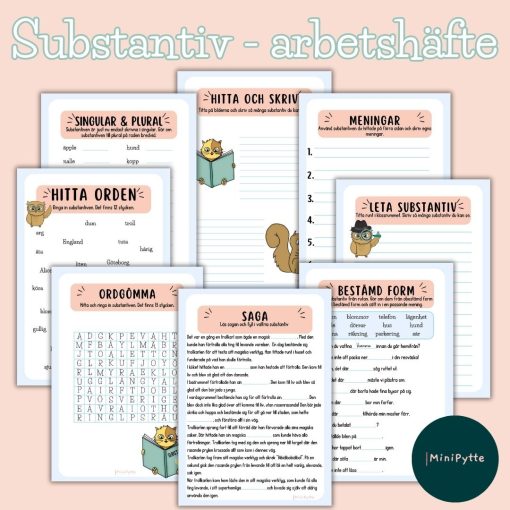 Substantiv - arbetshäfte