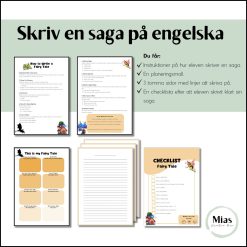 Skriv en saga på engelska