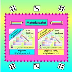 Engelska Högfrekventa ord 2 i 1 Tärningsspel