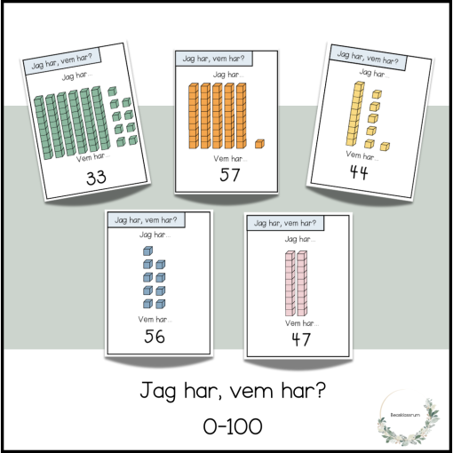 Jag har, vem har? 0-100
