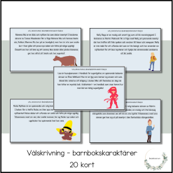 Välskrivning - barnbokskaraktärer