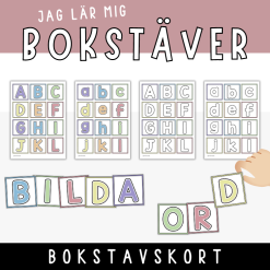Bokstavskort - bilda ord