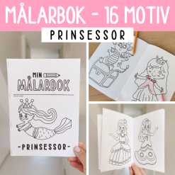 Målarbok - prinsessor