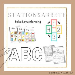 Stationsarbete - bokstavsinlärning
