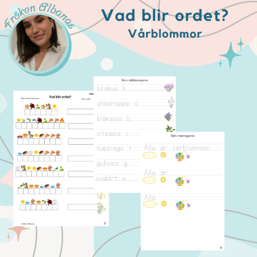 Vad blir ordet? Vårblommor