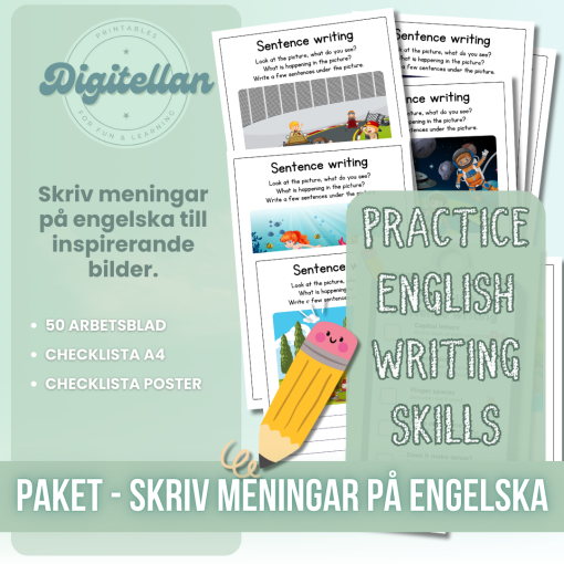 Skriva meningar på engelska - English writing prompts