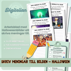 Halloween Skriv meningar till bilden