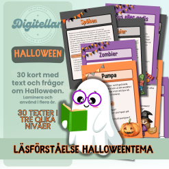 Läsförståelse i tre nivåer Halloween