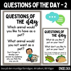 Questions of the day - cards - 2