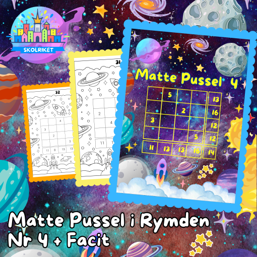 Matte Pussel i Rymden Nr 4