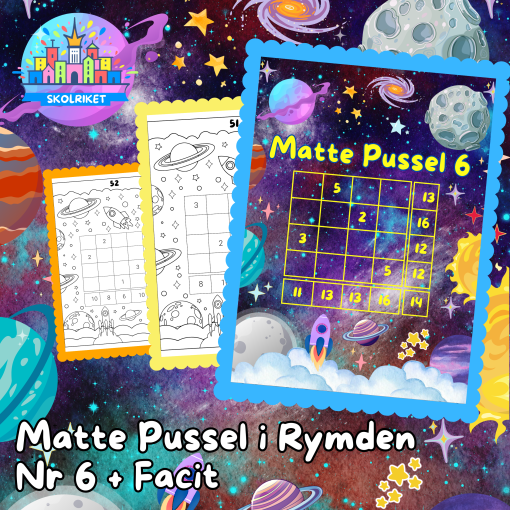 Matte Pussel i Rymden Nr 6