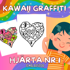Kawaii Graffiti Hjärta Nr 1