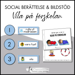 Social berättelse & bildstöd - Vila på förskolan