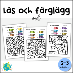 Läs och färglägg - Ord 1