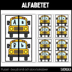 Öva på alfabetet - pussel