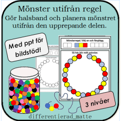 Trä halsband med mönster - planera mönstret utifrån den upprepande delen.