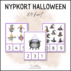 Nypkort Halloween antal 0-10