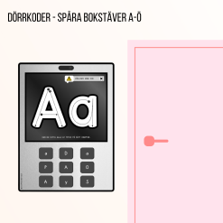 Dörrkoder - Spåra bokstäver A-Ö