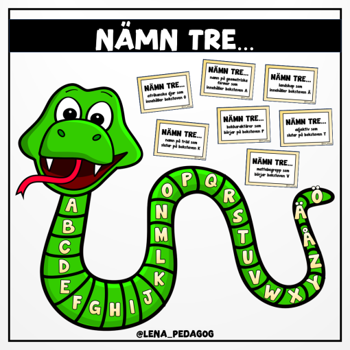 Nämn tre...