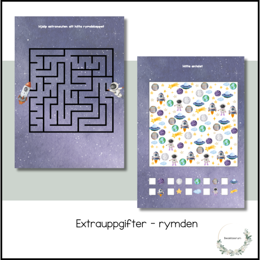 Rymden - extrauppgifter