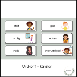 Känslor - ordkort