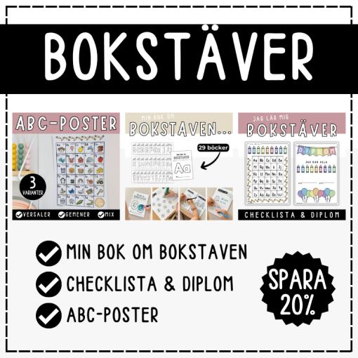 Bokstäver- lilla paketet