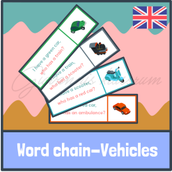 Word chain - Vehicles