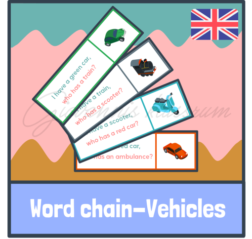 Word chain - Vehicles