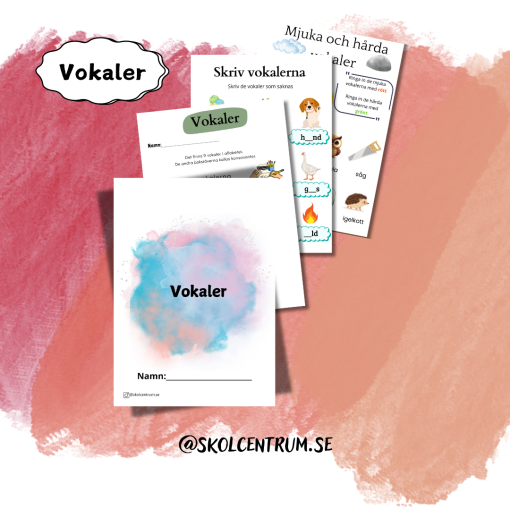 Vokaler - arbetshäfte