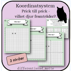 Koordinatsystem - prick till prick- vilket djur framträder - uggla