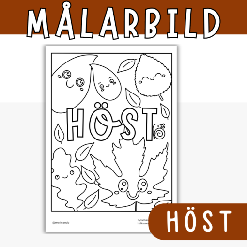 Målarbild Höst