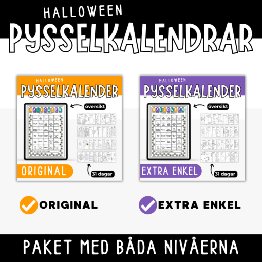 KOMBO pysselkalender halloween