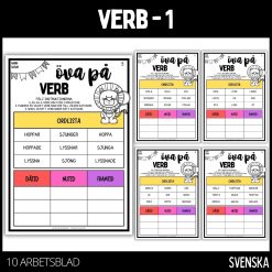 Verb - 10 st arbetsblad - 1