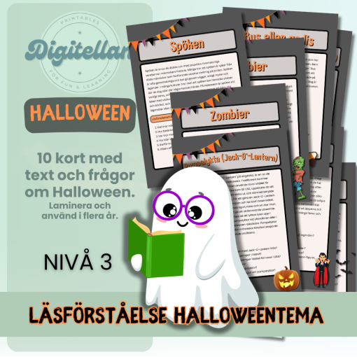 Läsförståelse Halloween Nivå 3