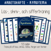 Arbetshäfte bokstäver och siffror - tema Dinosaurier