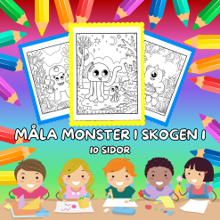 Måla Monster i Skogen Nr 1